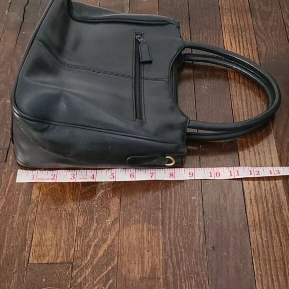 Renzo Rosati Italy Black Vegan Leather Handbag - Picture 6 of 15